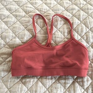 Lululemon muted red sports bra